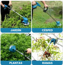 Kit Premium Guadaña Portátil con 2 Baterías + Cuchillas + Protección