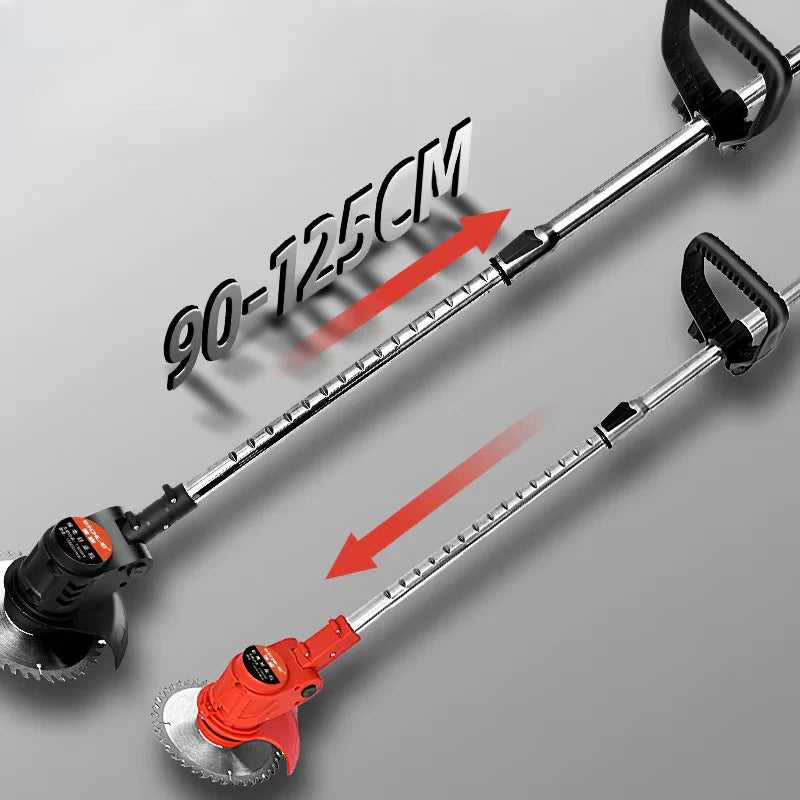 Kit Premium Guadaña Portátil con 2 Baterías + Cuchillas + Protección