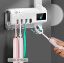 Nuevo Esterilizador Cepillos Uv + Dispensador Crema Recargable