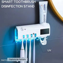 Nuevo Esterilizador Cepillos Uv + Dispensador Crema Recargable