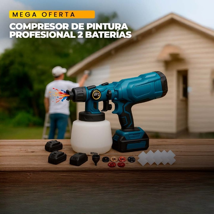 Compresor de Pintura 2 Baterias