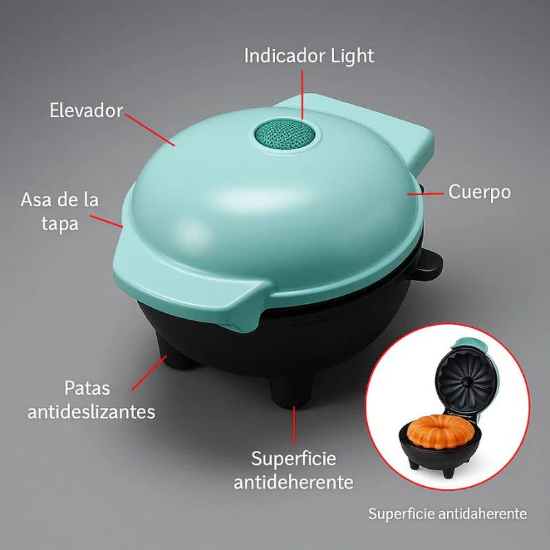 Máquina para Mini Tortas Eléctrica – Fácil, Rápida y Antiadherente para Repostería Casera