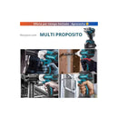 Kit Taladro Atornillador de Impacto Inalámbrico Makita con 2 Baterías, Brocas, Puntas y Vasos